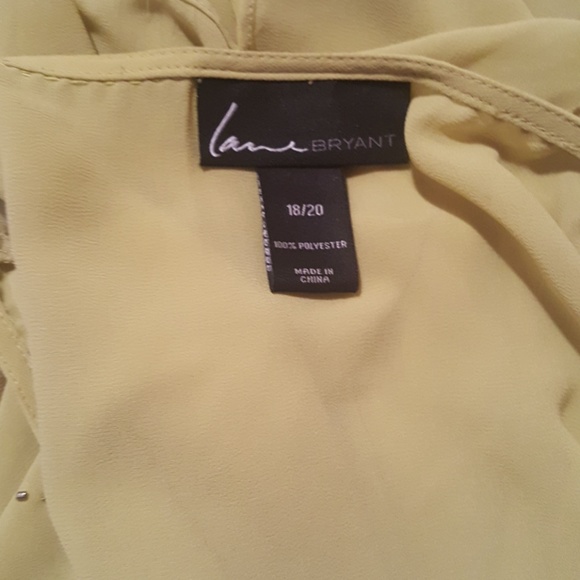 Lime green sheer blouse - Picture 4 of 4